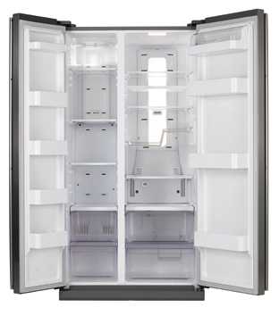 Samsung RSH1NBRS with doors open