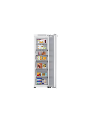 White 218L Slimline integrated larder fridge with SpaceMax - Samsung BRZ22720EWW