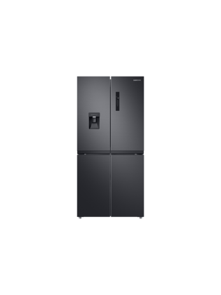 Black 488L French door fridge freezer with SpaceMax - Samsung RF48A401EB4