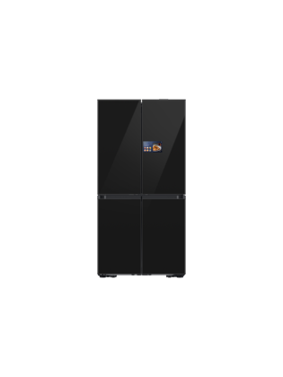 Black 654L French door fridge freezer with AI Energy Mode - Samsung RM90F67CEC